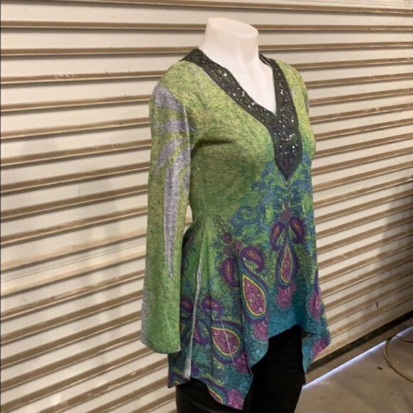 🛍Daniel Benjamin handkerchief top EUC size medium - Picture 7 of 8